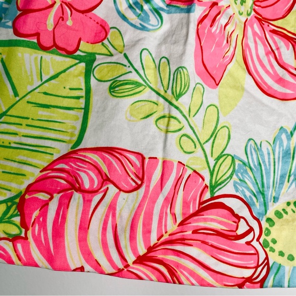Lilly Pulitzer pleated A-line skirt “Neon Hibiscus" floral print pockets Size 12 - Picture 7 of 16